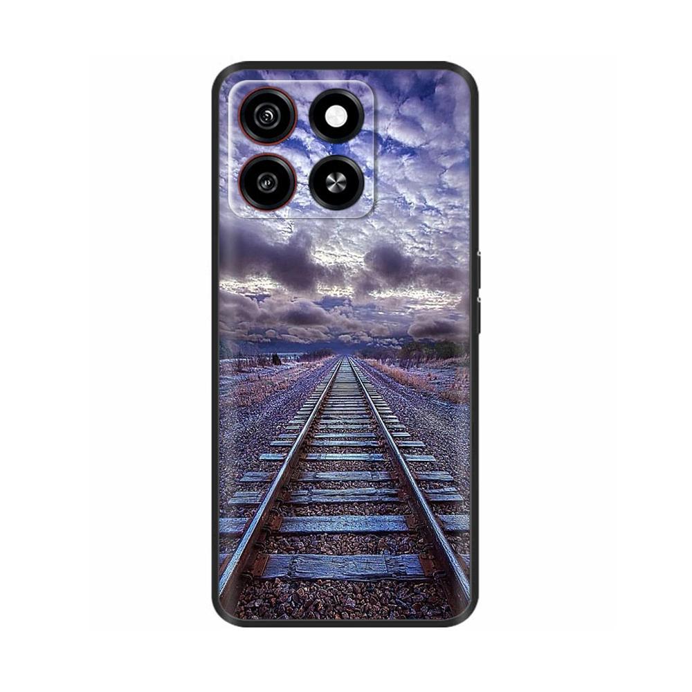 Для ZTE Blade A35 Чехол Чехол для телефона Милые узоры Мягкая жидкая силиконовая накладка Для ZTE Blade A55 ZTEA35 ZTEA55 Защитный чехол-накладка