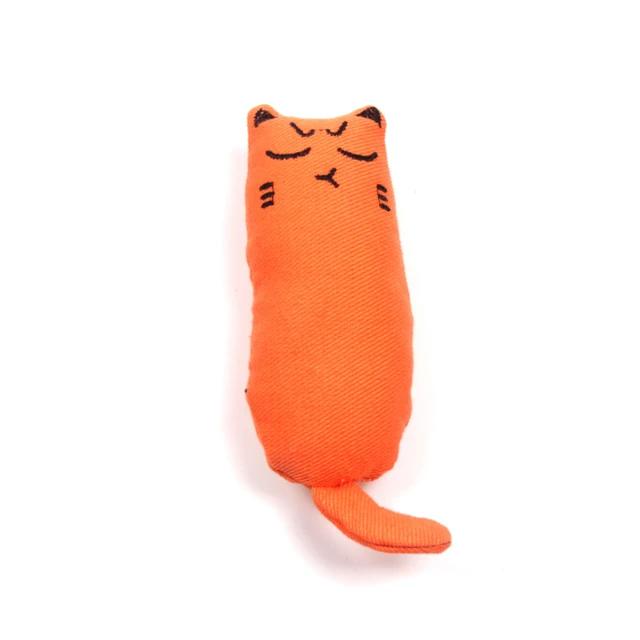 New Rustle Sound Catnip Toy Cats Products for Pets Cute Cat Toys for Kitten Teeth Grinding Cat Plush Thumb Pillow Pet Accessorie