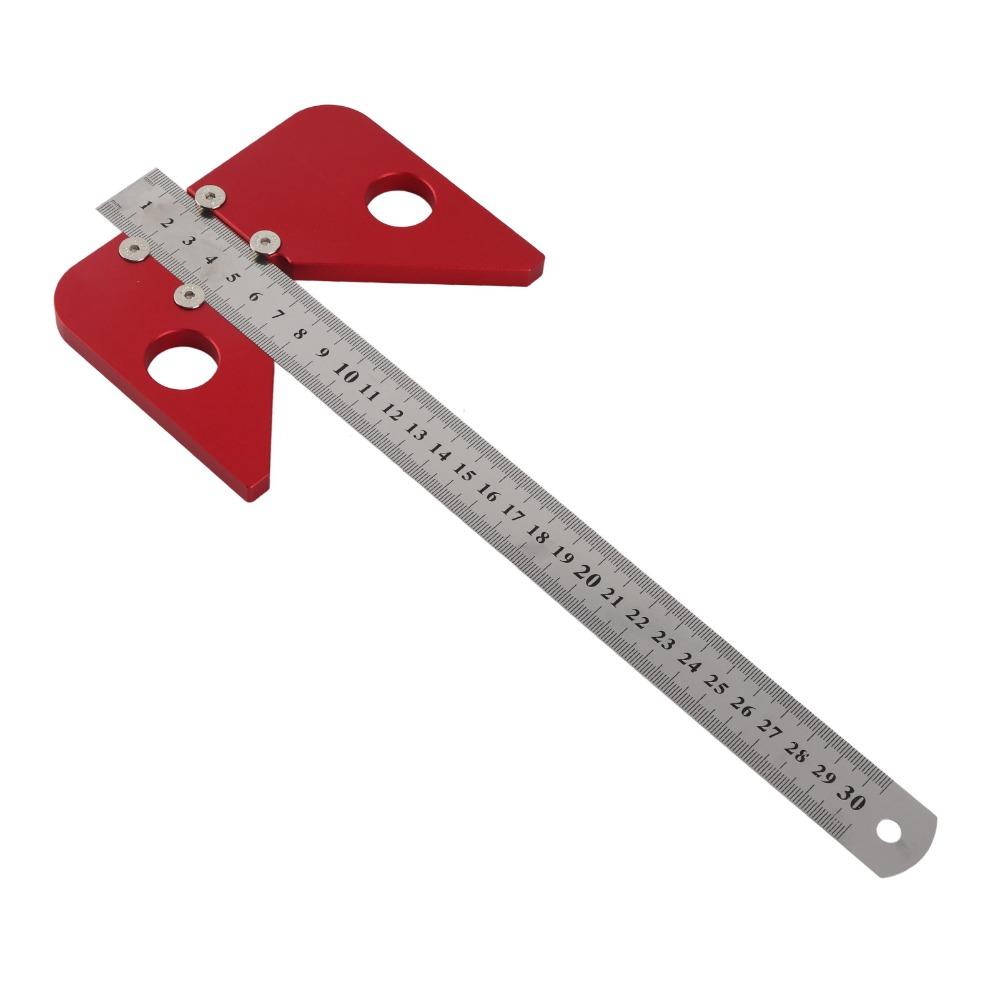 Центроискатель 45/90 градусов, разметочный инструмент из алюминиевого сплава, для разметки и разметки в деревообработке