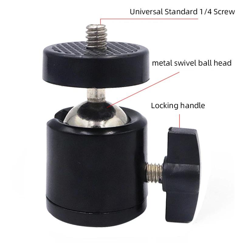 Для GoPro Hero 12 11 Шаровая головка Малая основа подвеса 1/4 Винт Адаптер Винт Для GoPro 11 10 9 8 7 SJCAM AKASO EKEN DJI YI Insta360