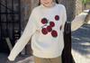 Gentle Tomato 2025 Jacquard Knit Sweater: Casual Loose Korean Style, Round Neck, Soft & Fluffy Autumn/Winter Top