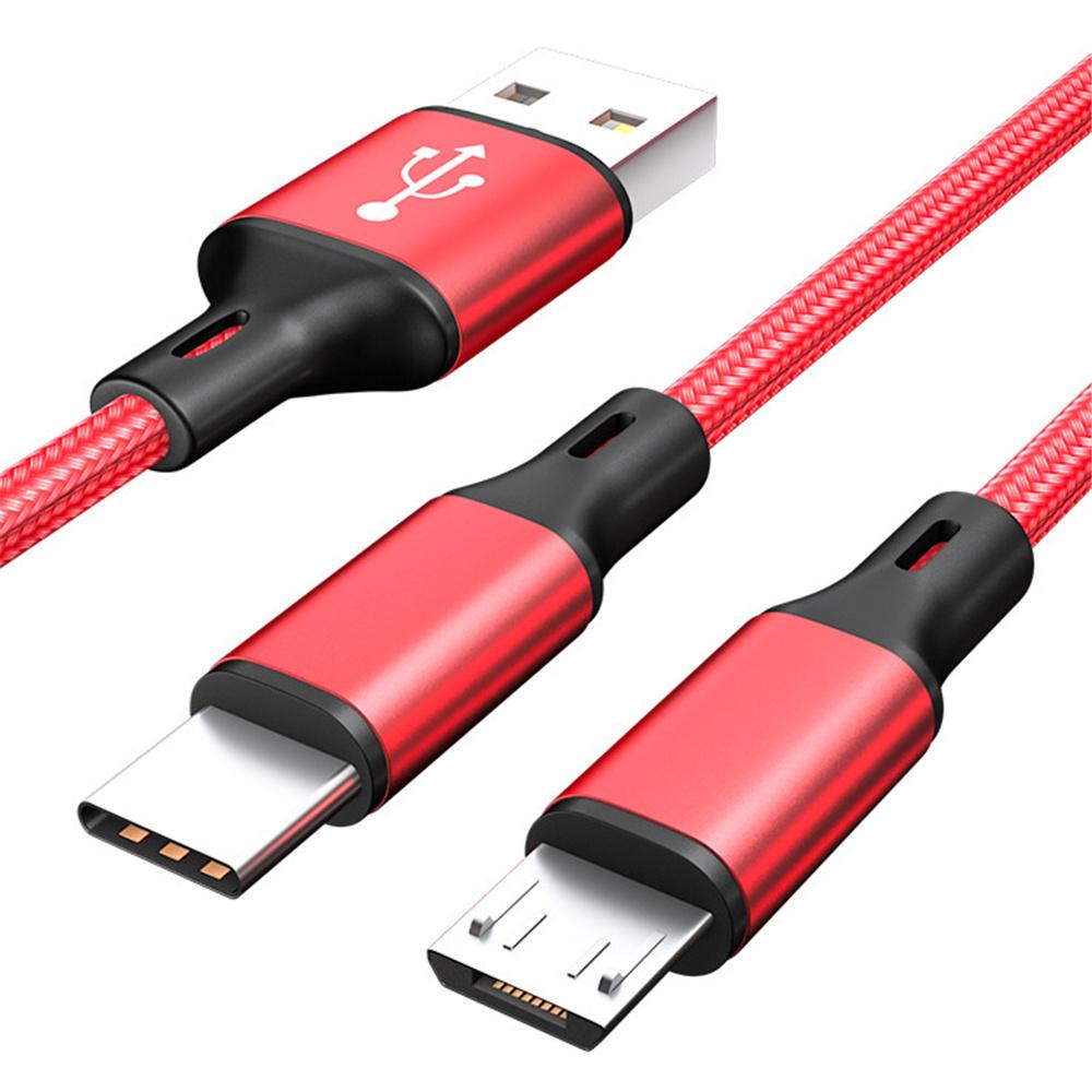 Charging Wire Type C Cables Micro USB Fast Charge Cable Phone Charge Cord Charger Cable Y Splitter