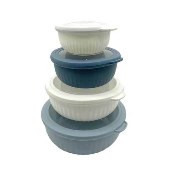 4 шт. контейнер для еды с герметичной крышкой, салатный контейнер для свежести, контейнер для риса и лапши для супа, овсянки, рамена, для кемпинга, общежития