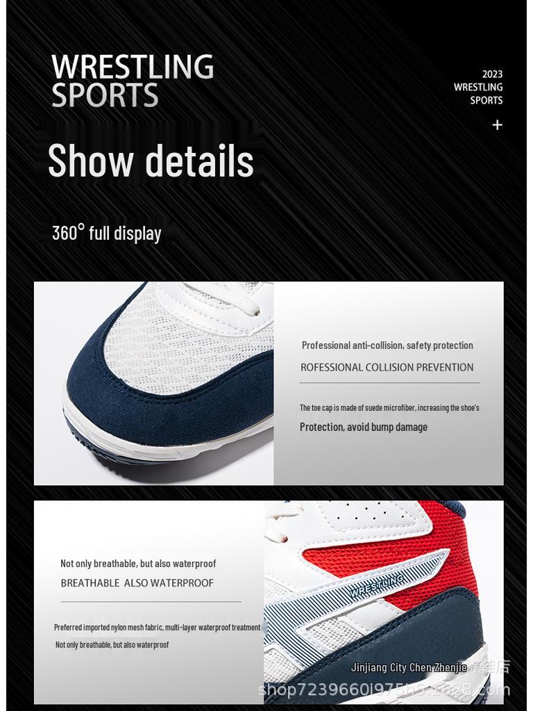 Дышащие Нескользящие Тренировочные Борцовки и Боксерки для Мужчин, Женщин и Детей