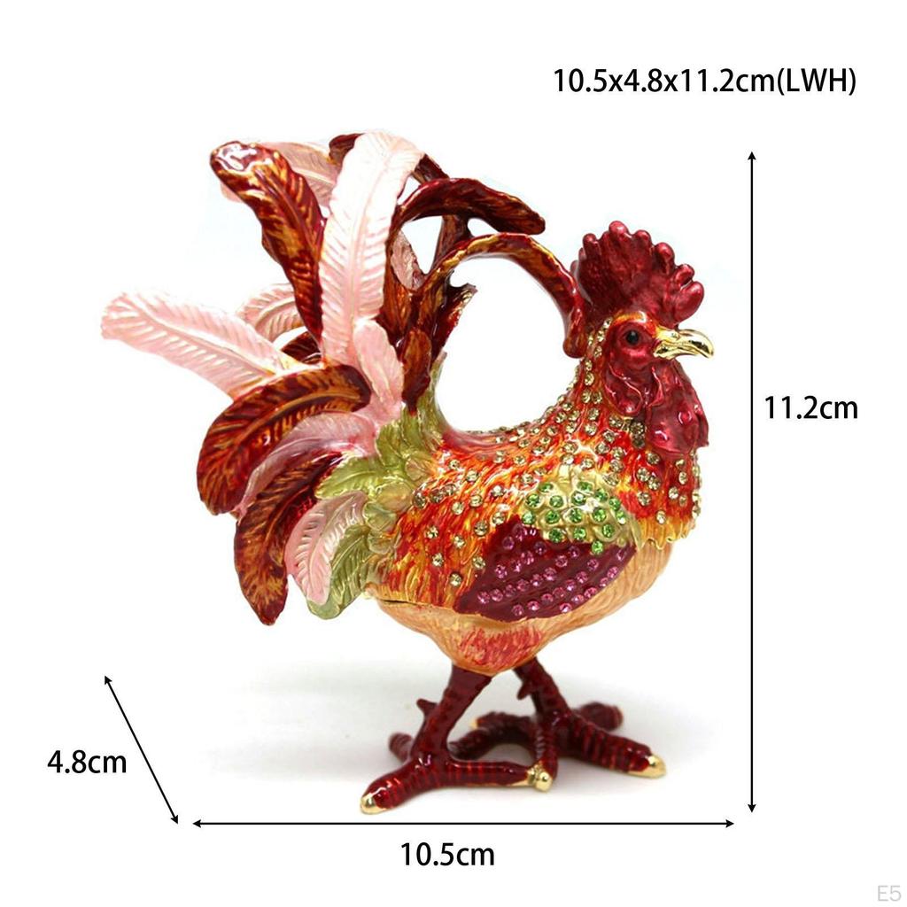 Подставка для ювелирных изделий в виде шкатулки для безделушек в виде петуха для женщин