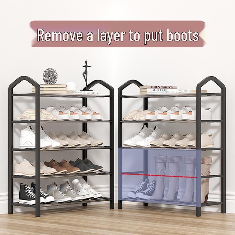 Узкая многоуровневая обувница для прихожей и общежития