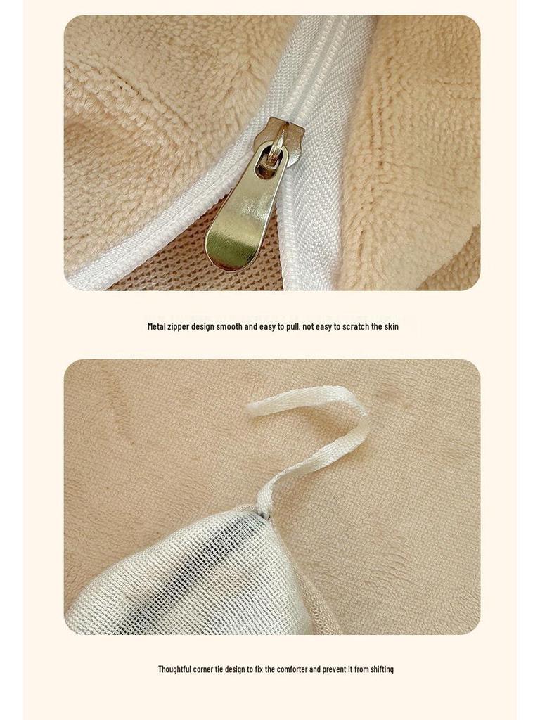 Мягкий и пушистый бархатный комплект постельного белья из 4 предметов цвета таро: Плотный, Теплый, Двусторонний Коралловый Флис для Осени и Зимы