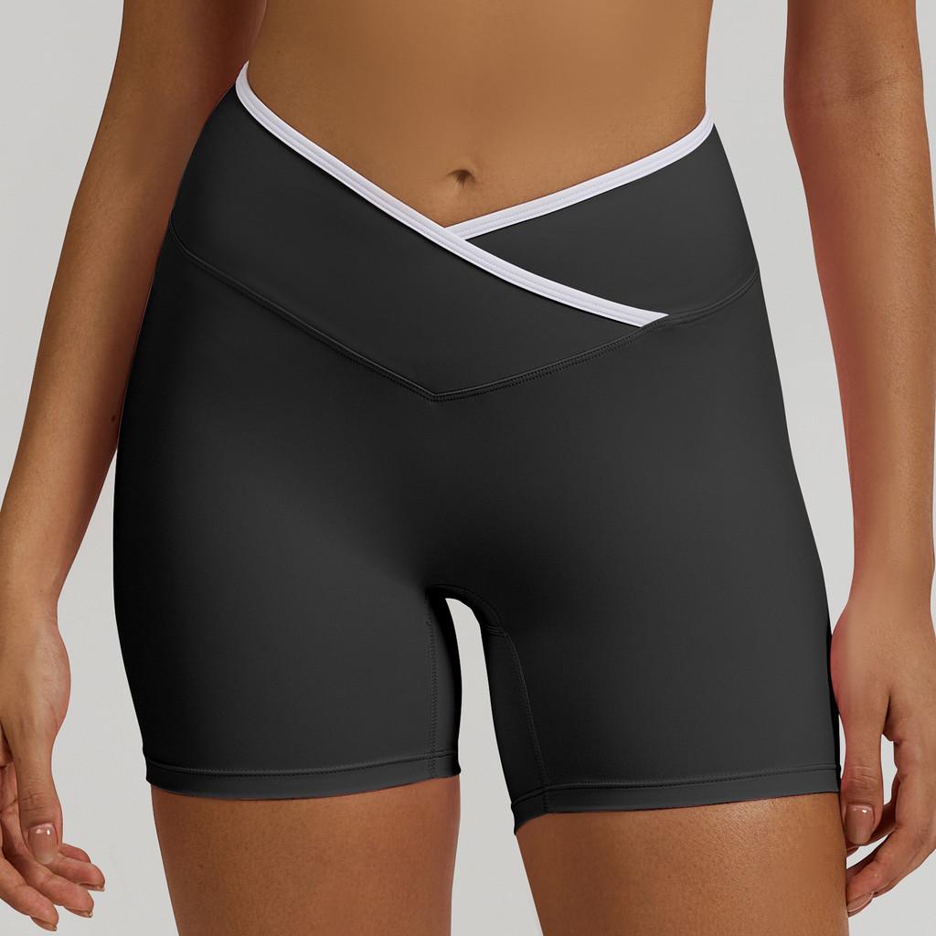 Women High Waist Yoga Shorts With Quick Dry Fabric For Fitness And Running
