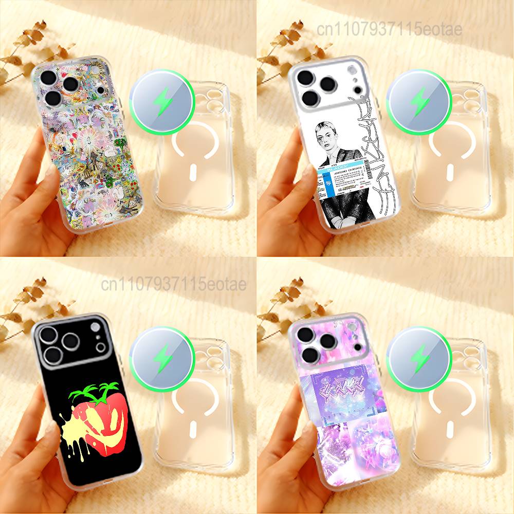 B-Bladee 333 Album ART Phone Case For iPhone 17,16,15,14,13,12,11 Pro,Max,Plus,Mini,Air,E Magnetic Frosted Clear