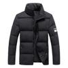 Мужская хлопковая тонкая зимняя куртка с воротником-стойкой, мужская стеганая куртка, пуховая куртка, более плотная стеганая куртка для мужчин