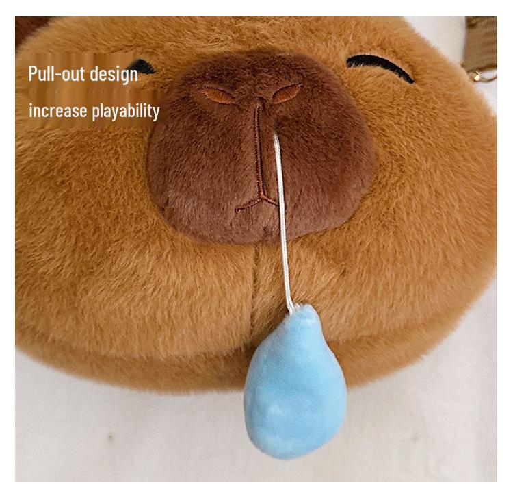 2025 Креативная милая мультяшная плюшевая сумка-кроссбоди в виде куклы – Мягкая, выдвижная, круглая на плечо