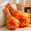 Имитация хрустящей куриной ножки Подушка Аниме Плюшевая игрушка Милая 20-100 см Набитая реалистичная куриная ножка На Рождество День благодарения