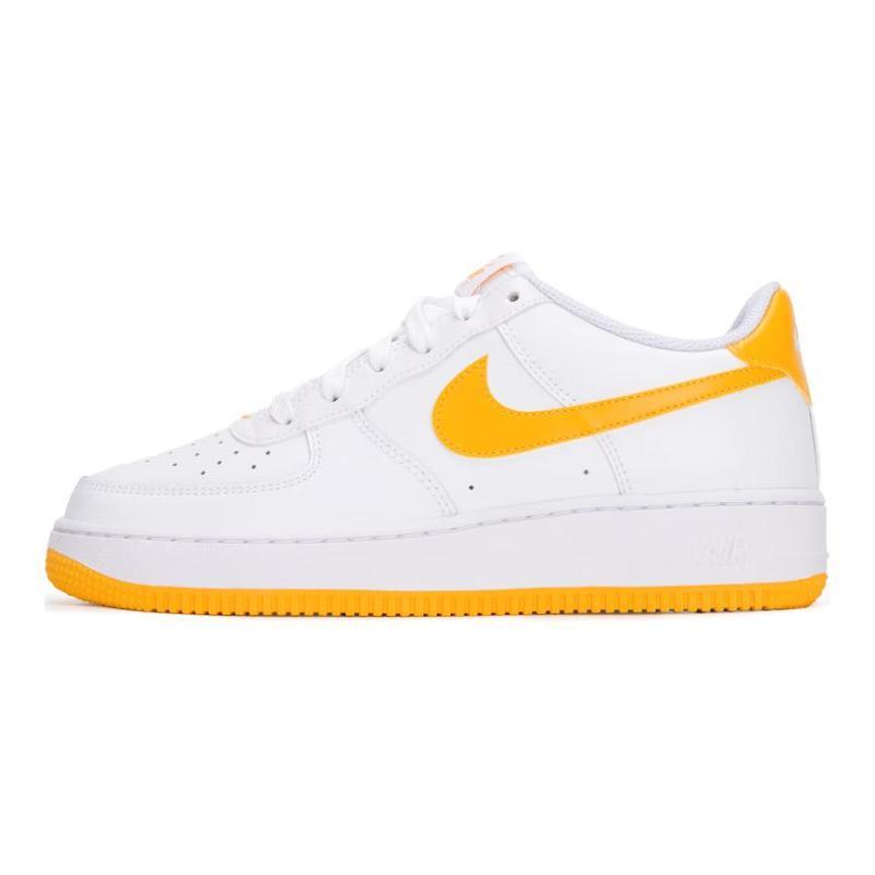 Nike Кроссовки для скейтбординга Air Force 1 Low top для детей Белые Желтые FV5948-109