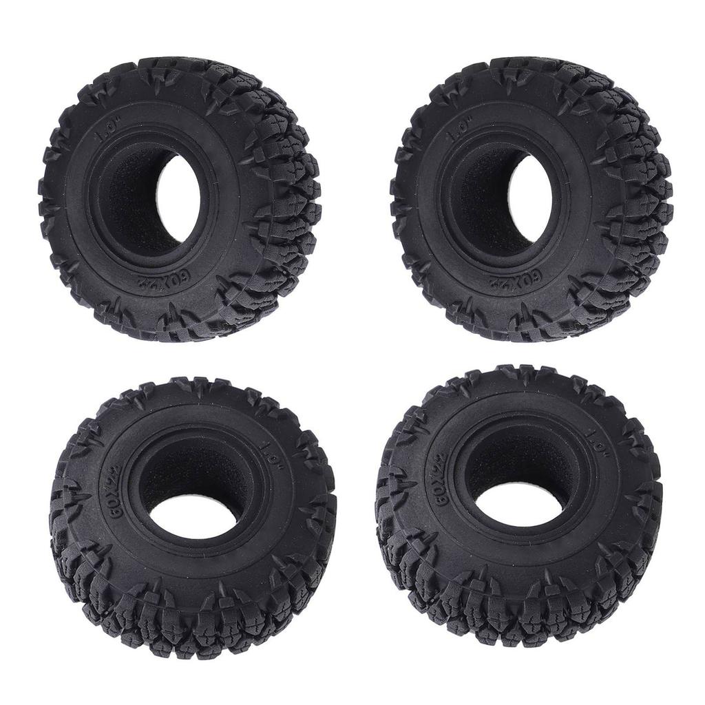 RC Wheel Tire with Hub Plastic Enhanced Handling High Simulation RC Crawler Tire for Axial SCX24 1/24 RC Wheel Tire