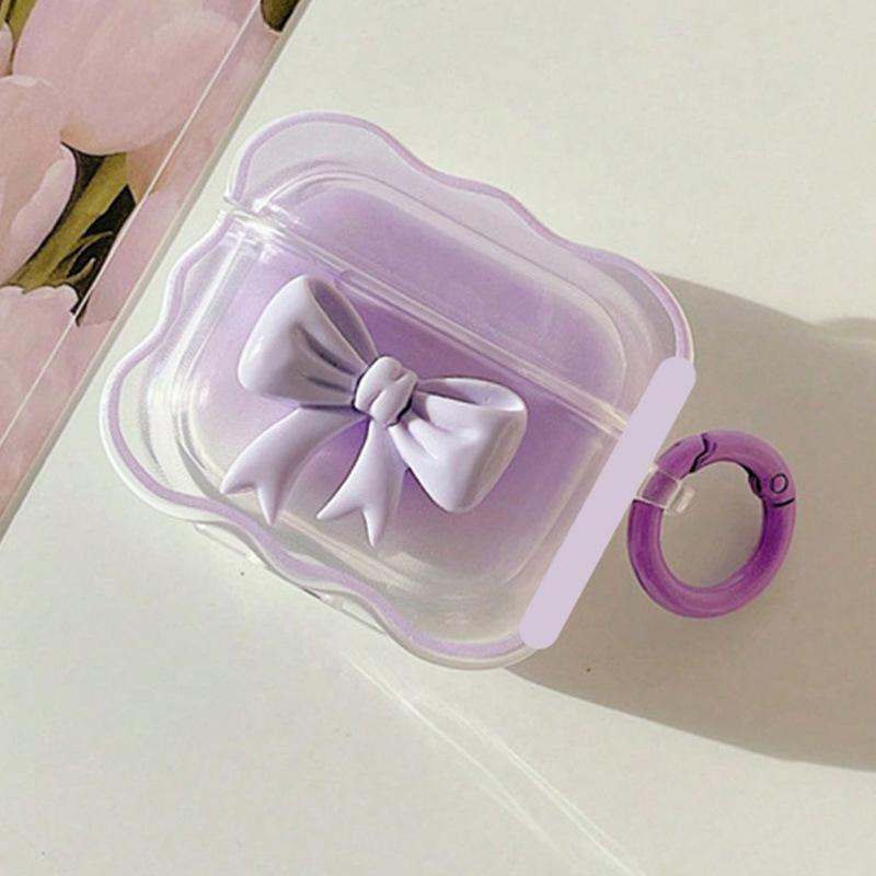 Ins smudge bow for Apple AirPods Pro earphone cover 1/1 niche girl 1st generation earphone case Korea