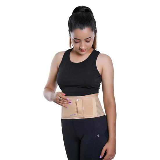 Wonder Care Polyester Umbilical Hernia Belt Hernia Support Brace with Removable Compression Pad Navel Hernia Pain Relief for Men & Women (4XL)