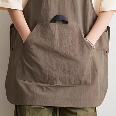 1 шт. Фартук для художественного творчества - Регулируемый, многокарманный, двухсторонний дизайн, прочный полиэстер, подходит для кухни, выпечки