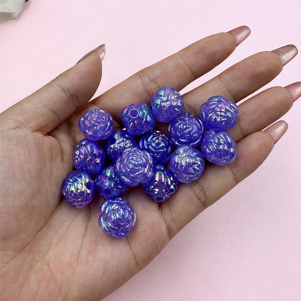 15 шт. 15 мм модные акриловые цветы свободные бусины «сделай сам» для ожерелья, браслетов, изготовления ювелирных изделий