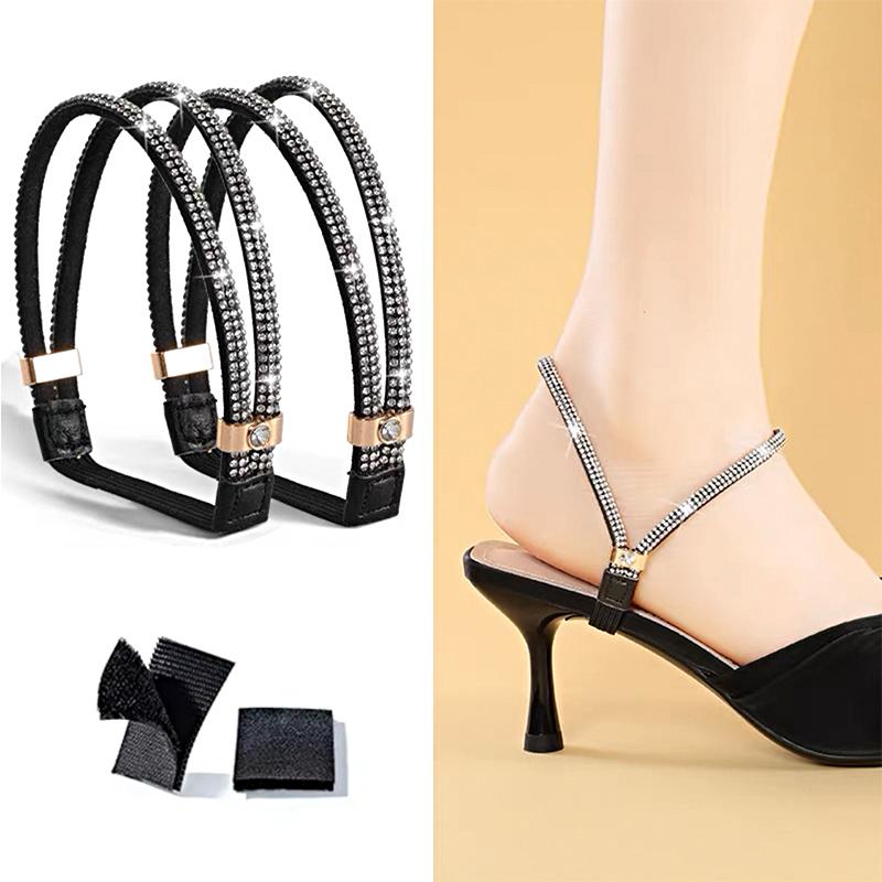 1 пара прозрачных удобных эластичных шнурков Simplely Tie, практичных, не требующих установки, с ромбами, полихромными узорами