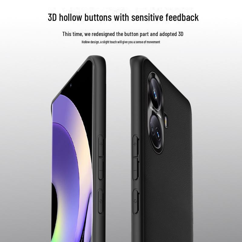 Защитный чехол Realme 10 Pro+ Liquid Leather Anti-Fall - Защита от обрастания, Доставка по одному экземпляру