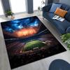 3D Коврик-поле для футбола Зелено-черный, для Спальни, Гостиной, Дивана, Домашний Коврик для двери, Большой Нескользящий Коврик для игр детей