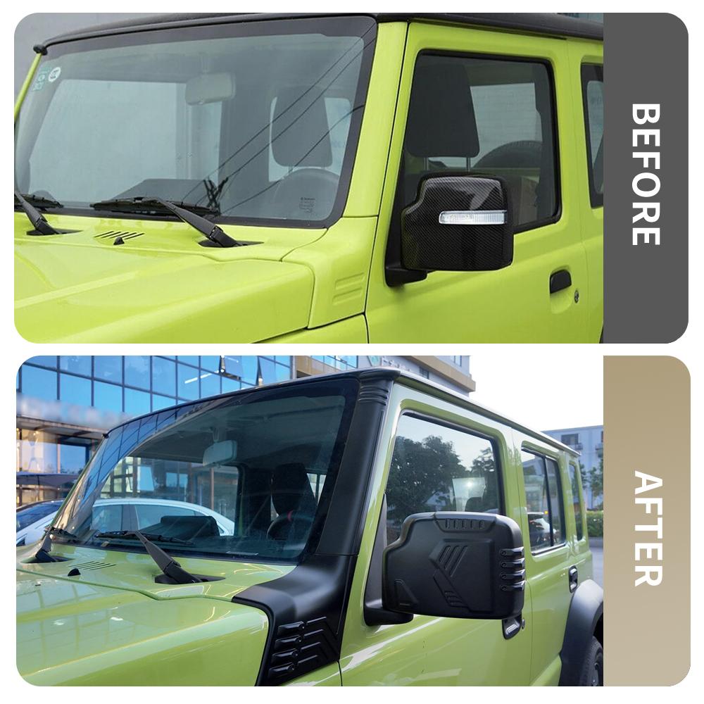 For Suzuki Jimny 2018-2025 A-pillar Trim Cover, ABS Anti-Scratch Wear-Resistant Exterior Decor Protective Trim Auto Accessories