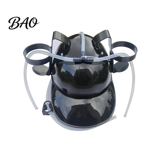 Party Headwear Drink Cap with Straw, Drinking Hat for Adults, Plastic Lazy Helmet, Hands-free Creative Beer Birthday Parties Festivals Home