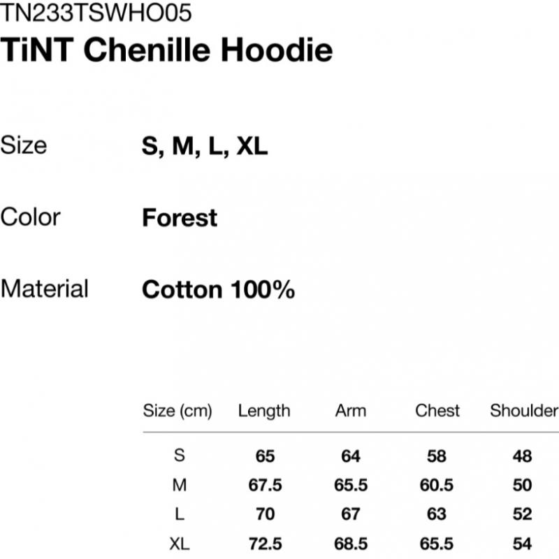 Thisisneverthat Tint Chenille Hoodie Forest