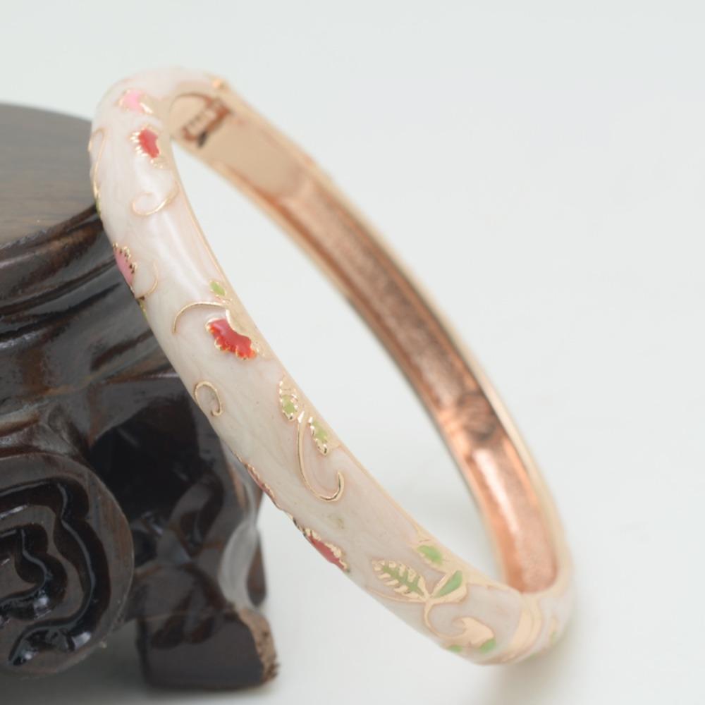 Браслет в китайском стиле в винтажном стиле с перегородчатой эмалью, традиционный женский браслет на руку, ювелирные изделия, подарки