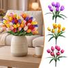 Floral Arrangement Simulation Flowers 9 Heads Flower Bouquet Fake Flower  Home Decoration