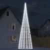 VidaXL LED Christmas Tree On Flagpole 3000 LEDs White 800 Cm, Christmas Decoration, LED Light, Christmas Light 358121