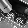 For Volkswagen 1/2pcs Car Water Cup For Volkswagen Polo VW Golf Caddy Scirocco Rline GTD R Beetle Touran Waterproof Non-slip Silicone Coasters