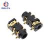 Разъем для наушников 5-контактный SMT SMD PJ-327A, позолоченный, для аудиогарнитуры 3,5 мм