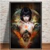 Ghost In The Shell Fight Police Future Sci-Fi Poster and Prints Japan Anime Canvas Printing Wall Art Picture for Room Home Decor