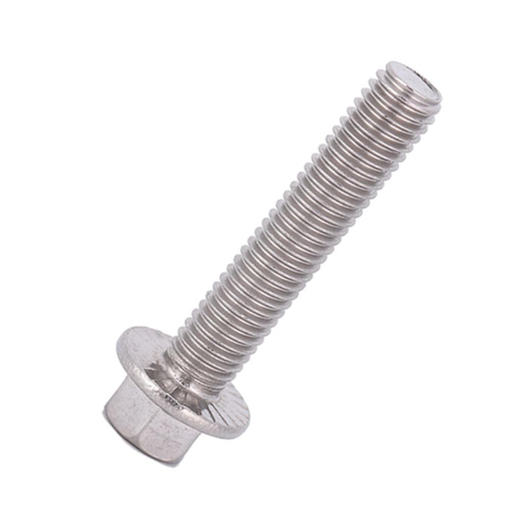 10 шт. M8 нержавеющая сталь SS304 шестигранный привод фланцевые винты головка шайба болты