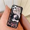 Чехол для телефона Аниме Человек-бензопила Для IPhone 17 16 Pro Max 11 12 13 14 15 Жесткий ПК+ТПУ Подставка Задняя крышка