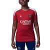 Jordan Футболка нападающего Paris Saint-Germain Dri-FIT Минималистичная с круглым вырезом с коротким рукавом Детские топы Красный Фантом HJ3402-660