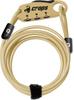 Crops Long Cable Lock 4mm X 1800mm, 3-Digit Dial, CP-SPD07 (Gravel Sand)
