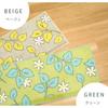 Oka Norn Kitchen Mat, Approx. 45 x 180 cm, Water Absorbent, Antibacterial, Odor Resistant, Green