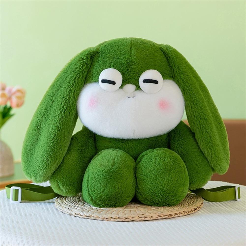 Cartoon Rabbit Plush Backpack Soft Cartoon Animal Backpack Cute Rabbit Plush Toy Ladies