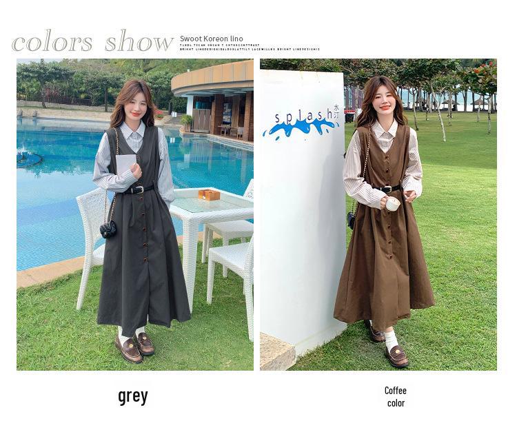 Комплект из французского ретро-жилетки и юбки Slim Fit 2025