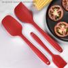 Набор из 3 силиконовых лопаток пищевого качества, термостойких, с антипригарным покрытием, кухонные принадлежности для готовки и выпечки