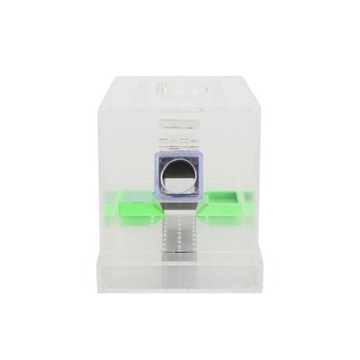 Акриловый контейнер для кормления сверчков с трубками, набор для ухода за насекомыми и тараканами, ящики для рептилий