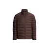 Polo Solid Color Zip Neck Casual Padded Jacket Men Jackets Brown MNPOOTW16020928-201