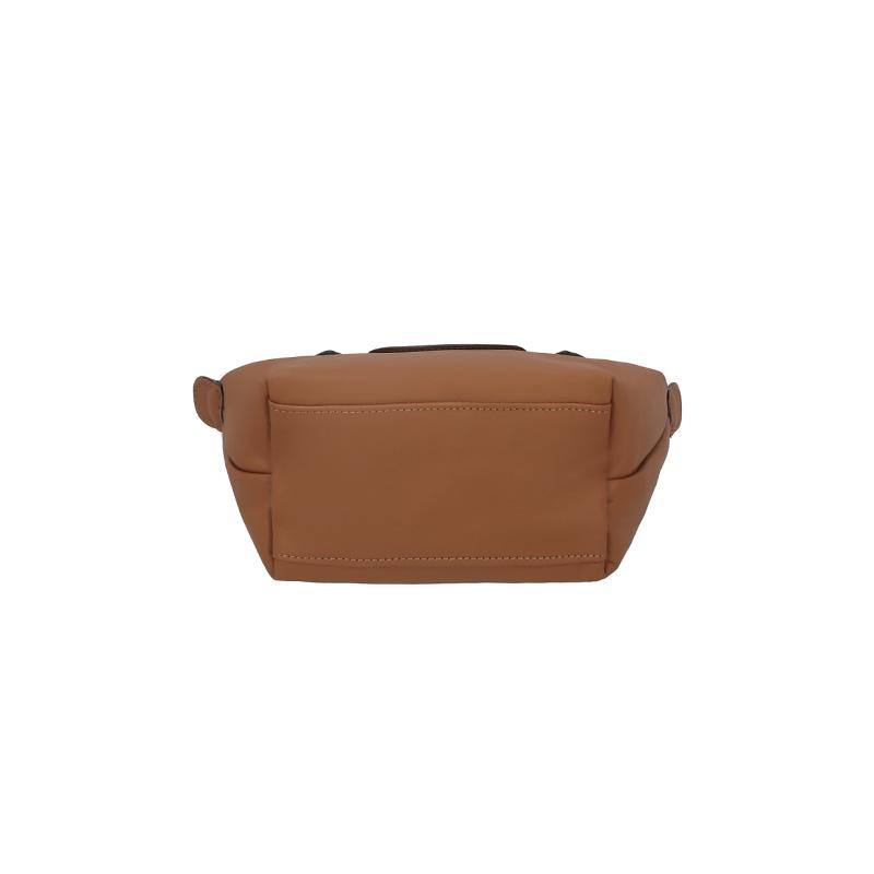 Longchamp Le Pliage Xtra Short Handle Dumpling Bag Shoulder Bag Leather Tote Mini Women Bags Cashew-Brown 1500987M19