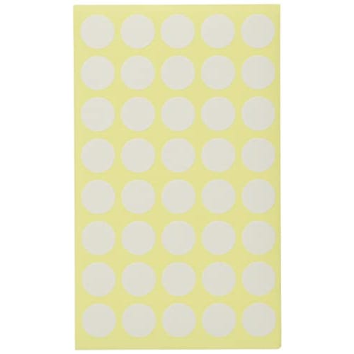 A-One Color Label White Round 15mm 14 Sheets Set of 2 07030-2P