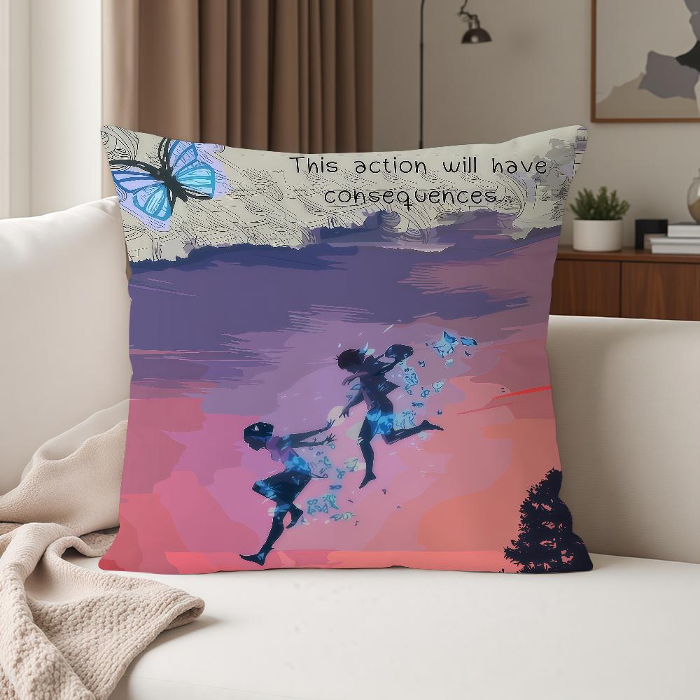 Life Is SStrange Adventure Game Movie Pillow Case Suitable For Bedrooms Living Rooms Cars Home Decoration