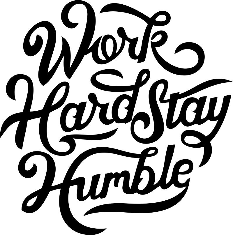 Printtoo Work Hard Stay Humble Круглый деревянный резиновый штамп Изготовление текстильных штампов-2