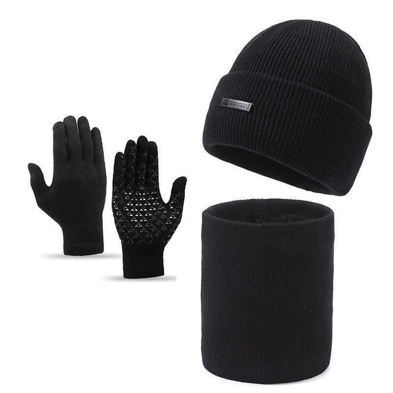 Dizangsa Мужской осенне-зимний шарф-манишка - Маленькое лицо, защита от холода, тепло и защита ушей, вязаная шапка.