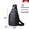 Men's Genuine Leather Crossbody Chest Bag - Trendy & Casual Small Backpack